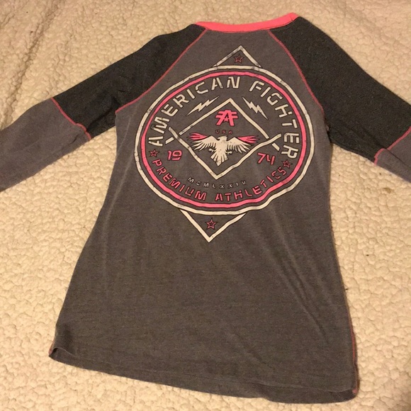 BUCKLE AMERICAN FIGHTER Shirt Women Size Medium - Picture 2 of 4